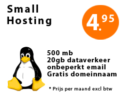 Bestel Small Hosting